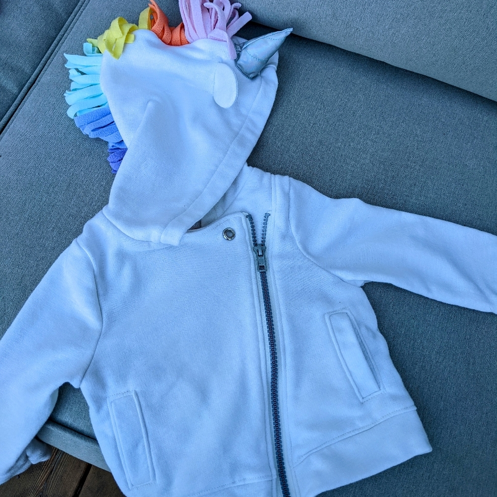 Cat and Jack 18 month Unicorn jacket/hoodie NWOT